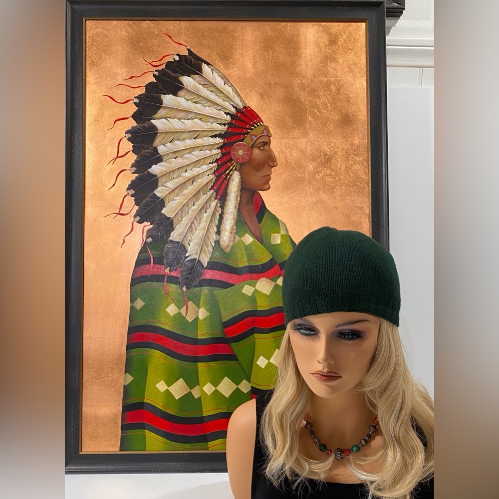 Dark green Ralph Lauren cashmere beanie